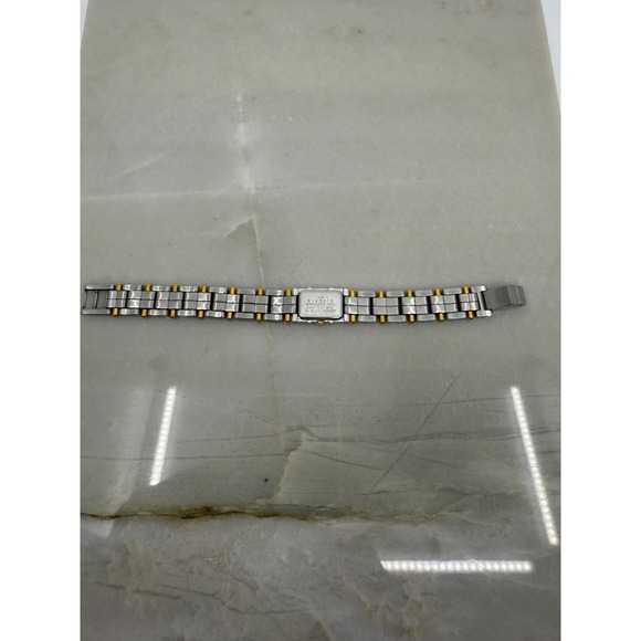 Vintage Citizen Elegance Two Toned Link Rectangular Wrist Watch Not Tested - Picture 4 of 7